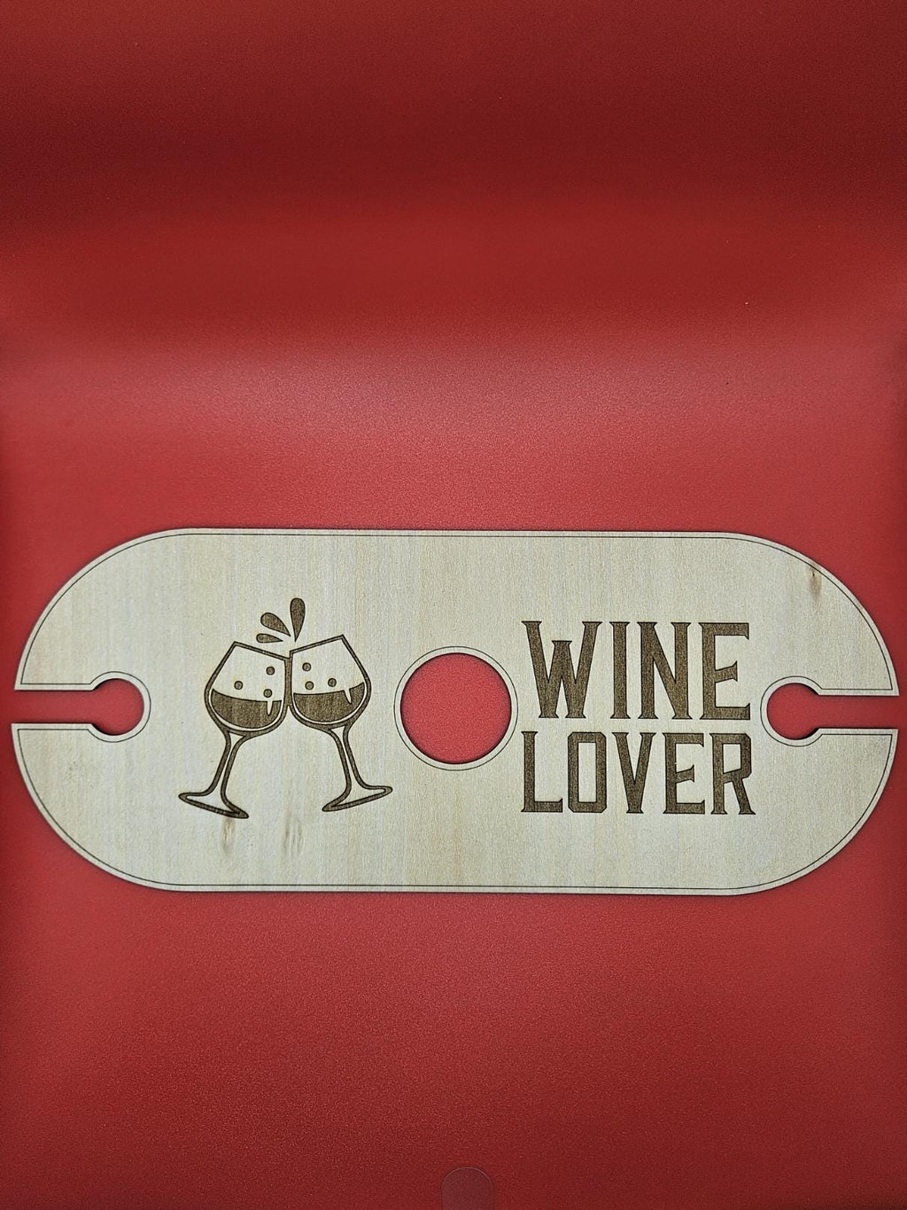 Custom Wooden Wine Caddy – Basswood or Walnut, Holds Two or Four Glasses