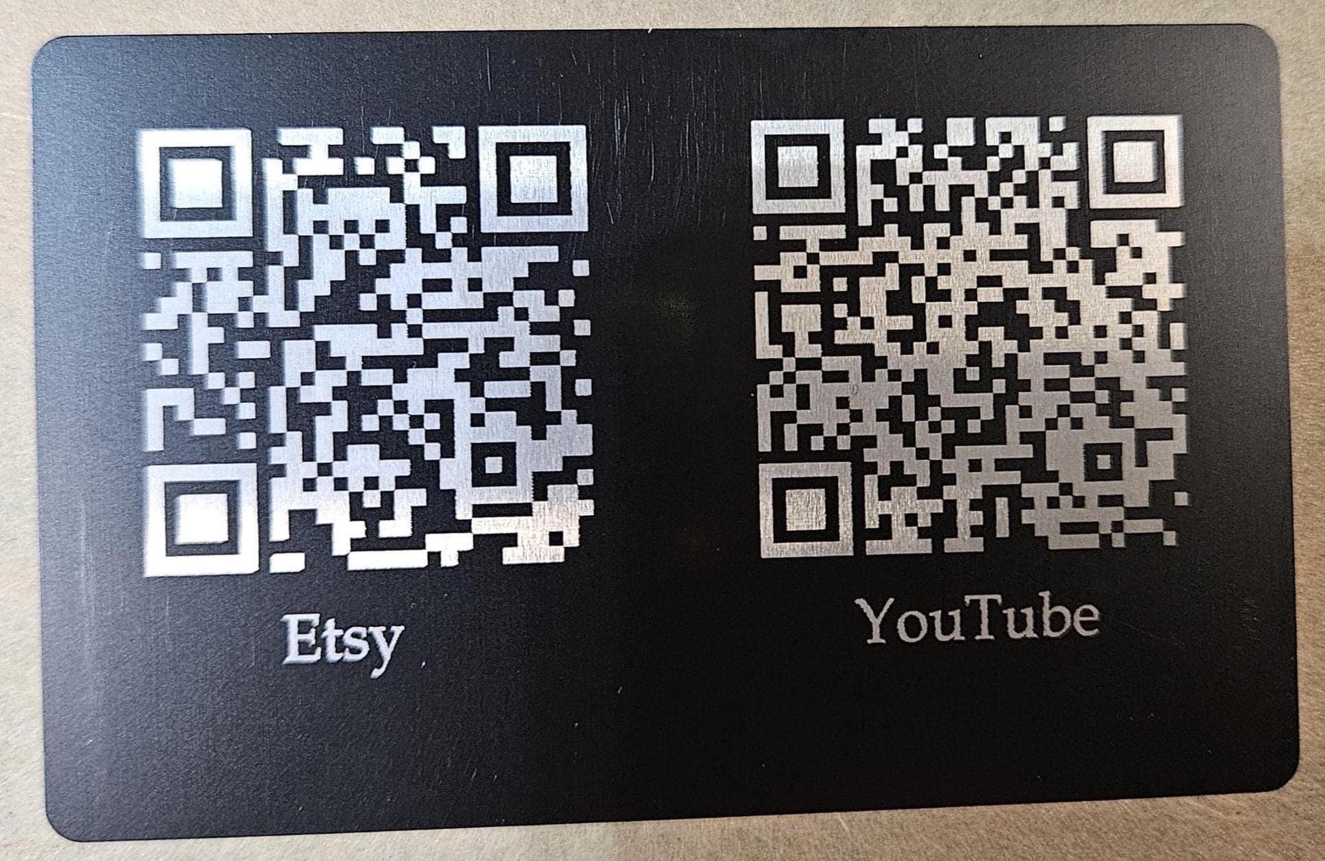Custom Laser Engraved Aluminum Business Cards – Professional Metal Cards