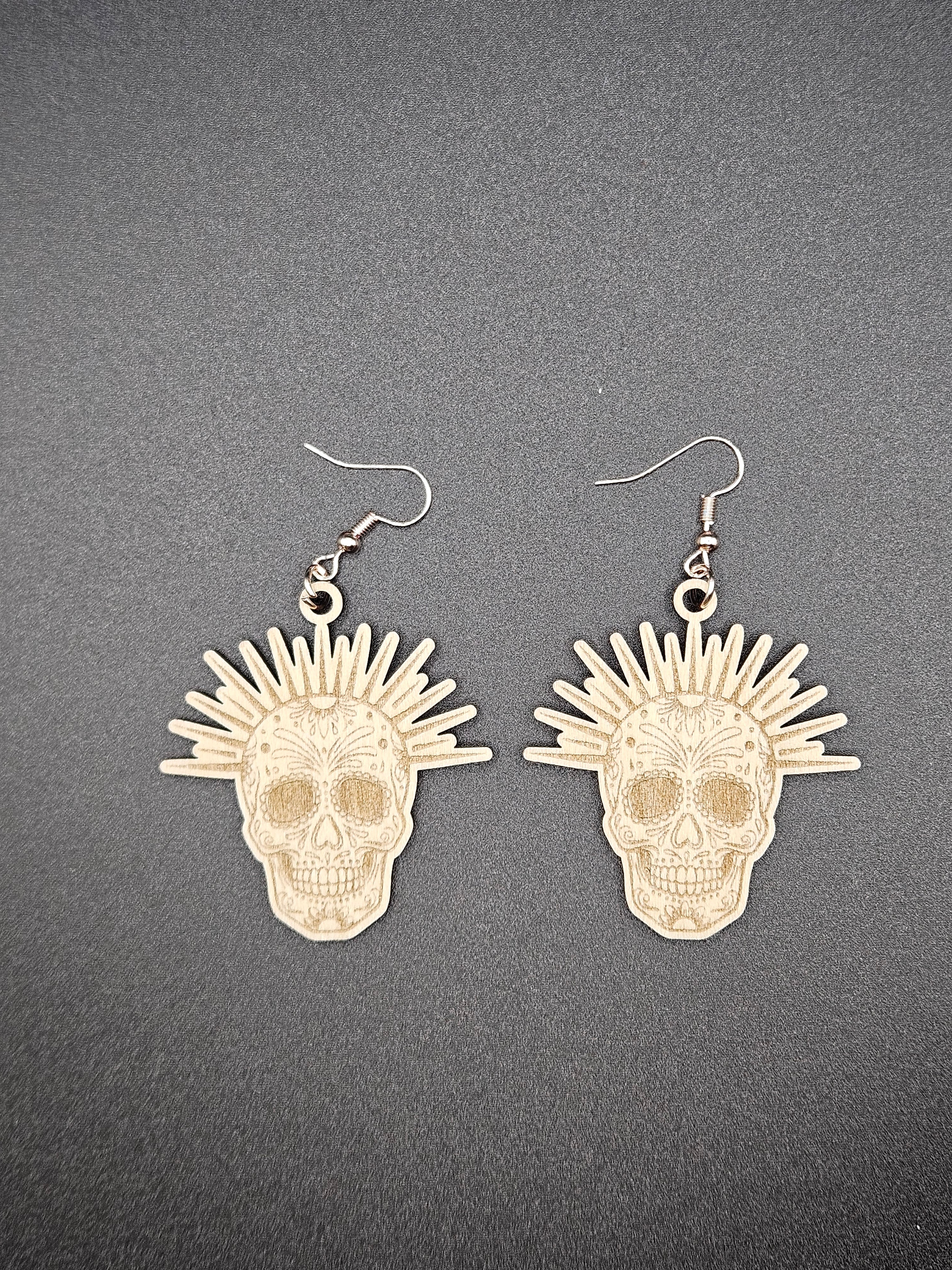 Custom Wooden Earrings Personalized Laser Cut Lightweight Handmade Jewelry Gift for Her