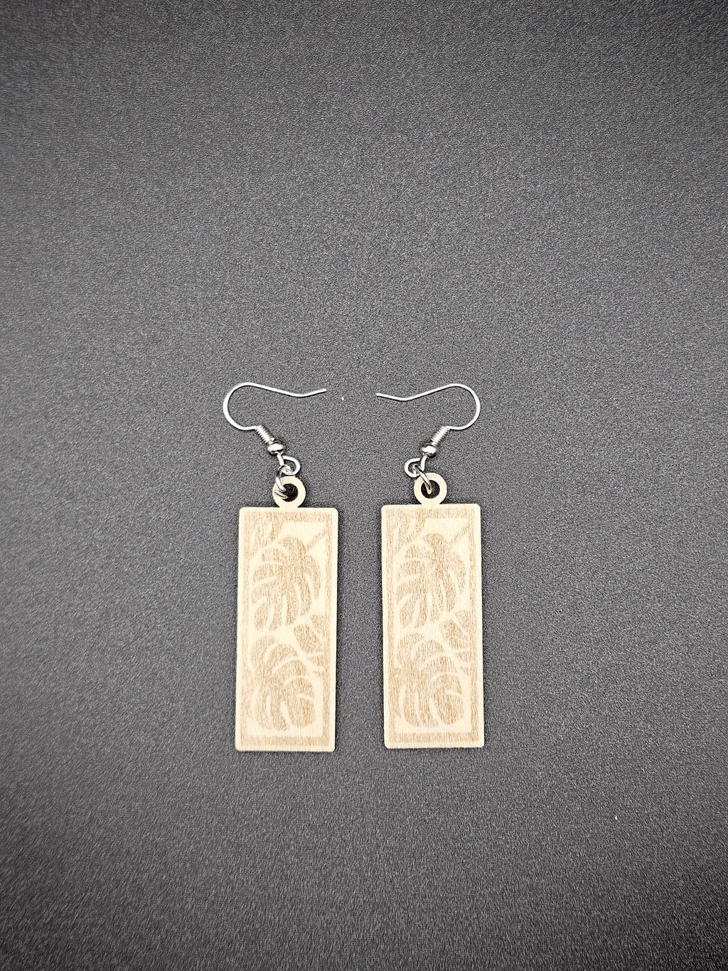 Custom Wooden Earrings Personalized Laser Cut Lightweight Handmade Jewelry Gift for Her