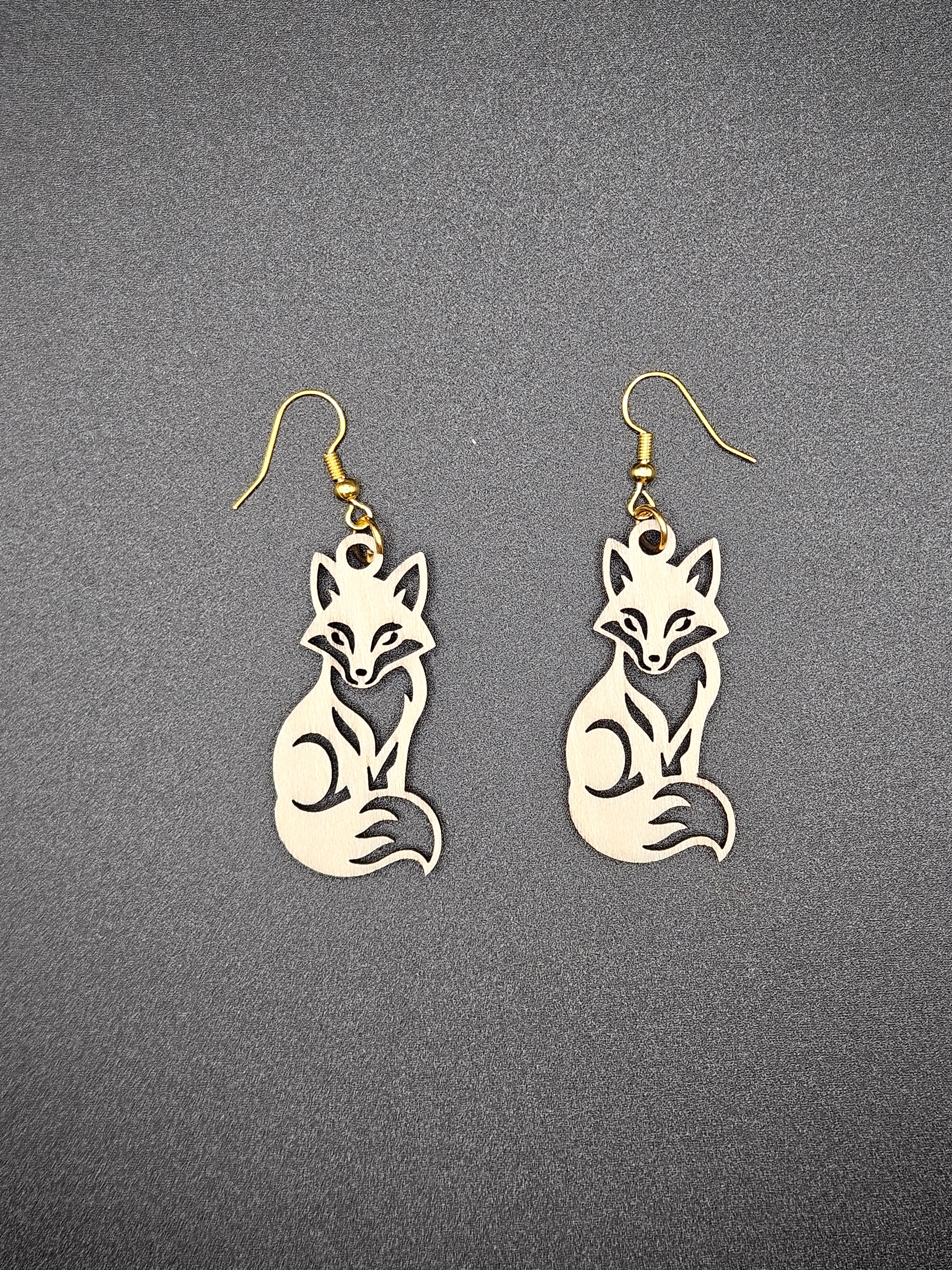 Custom Wooden Earrings Personalized Laser Cut Lightweight Handmade Jewelry Gift for Her