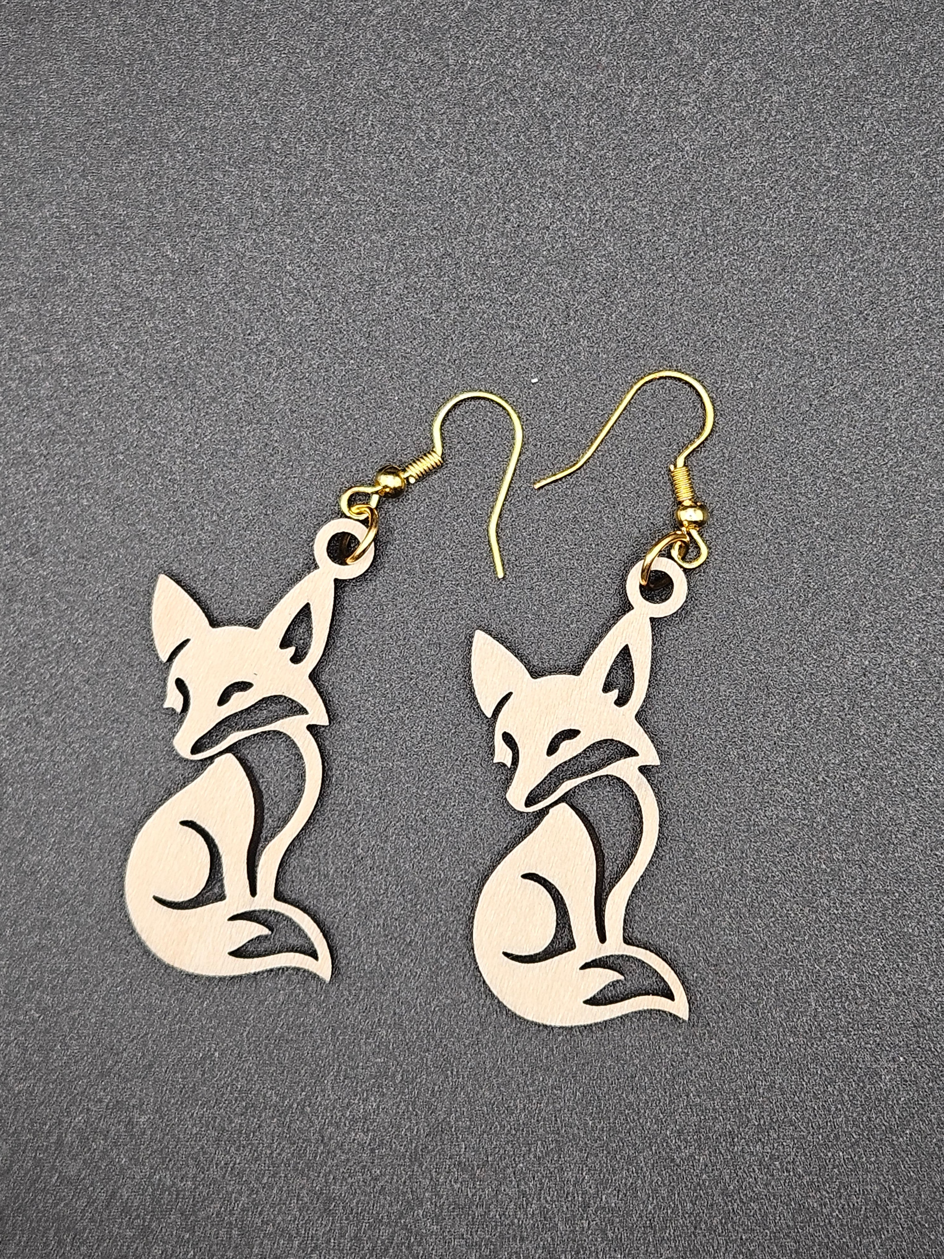 Custom Wooden Earrings Personalized Laser Cut Lightweight Handmade Jewelry Gift for Her