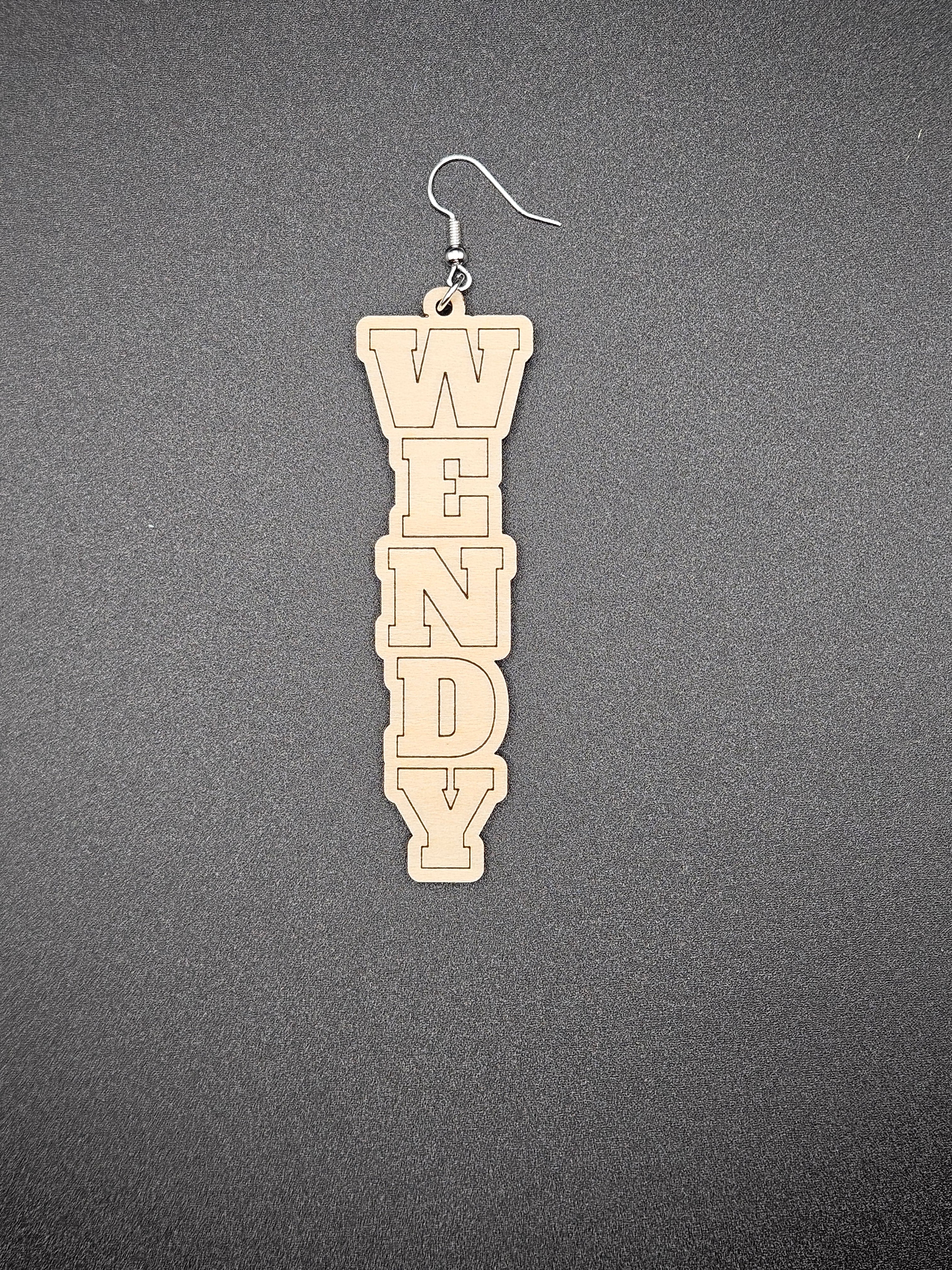 Custom Wooden Earrings Personalized Laser Cut Lightweight Handmade Jewelry Gift for Her