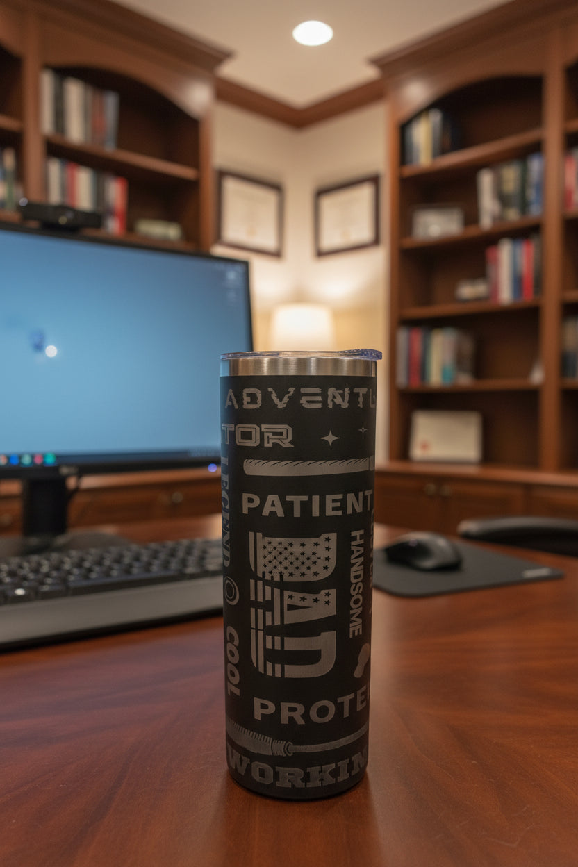 20oz Skinny Tumbler – Patriotic, Golf, Dad, Mom, Motivational, Zodiac Designs