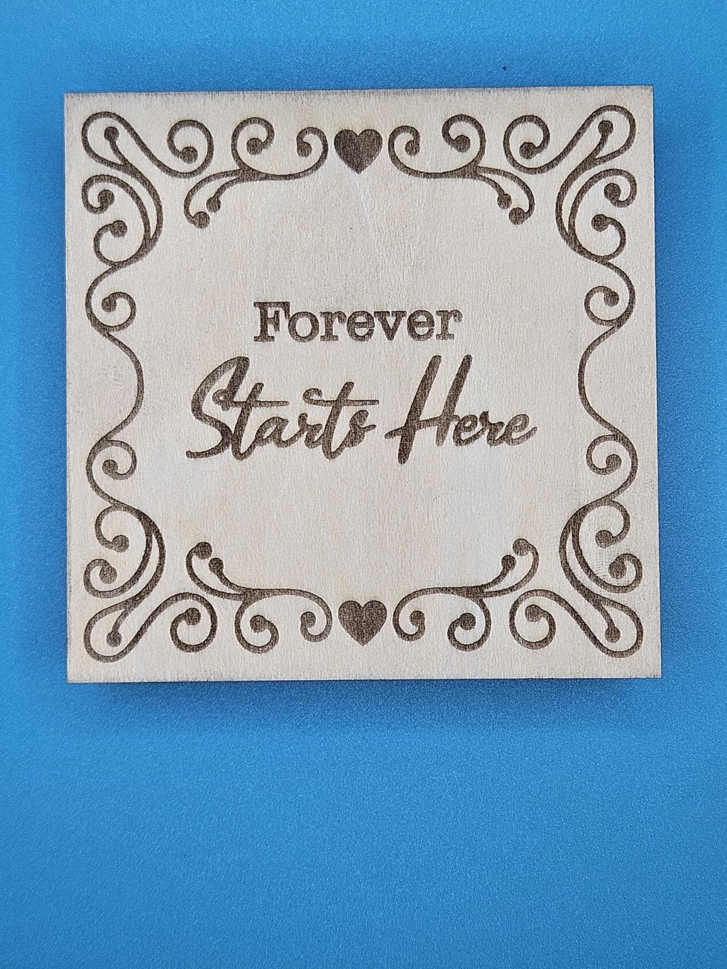 Personalized Wooden Wedding Ring Box • Laser Engraved Keepsake