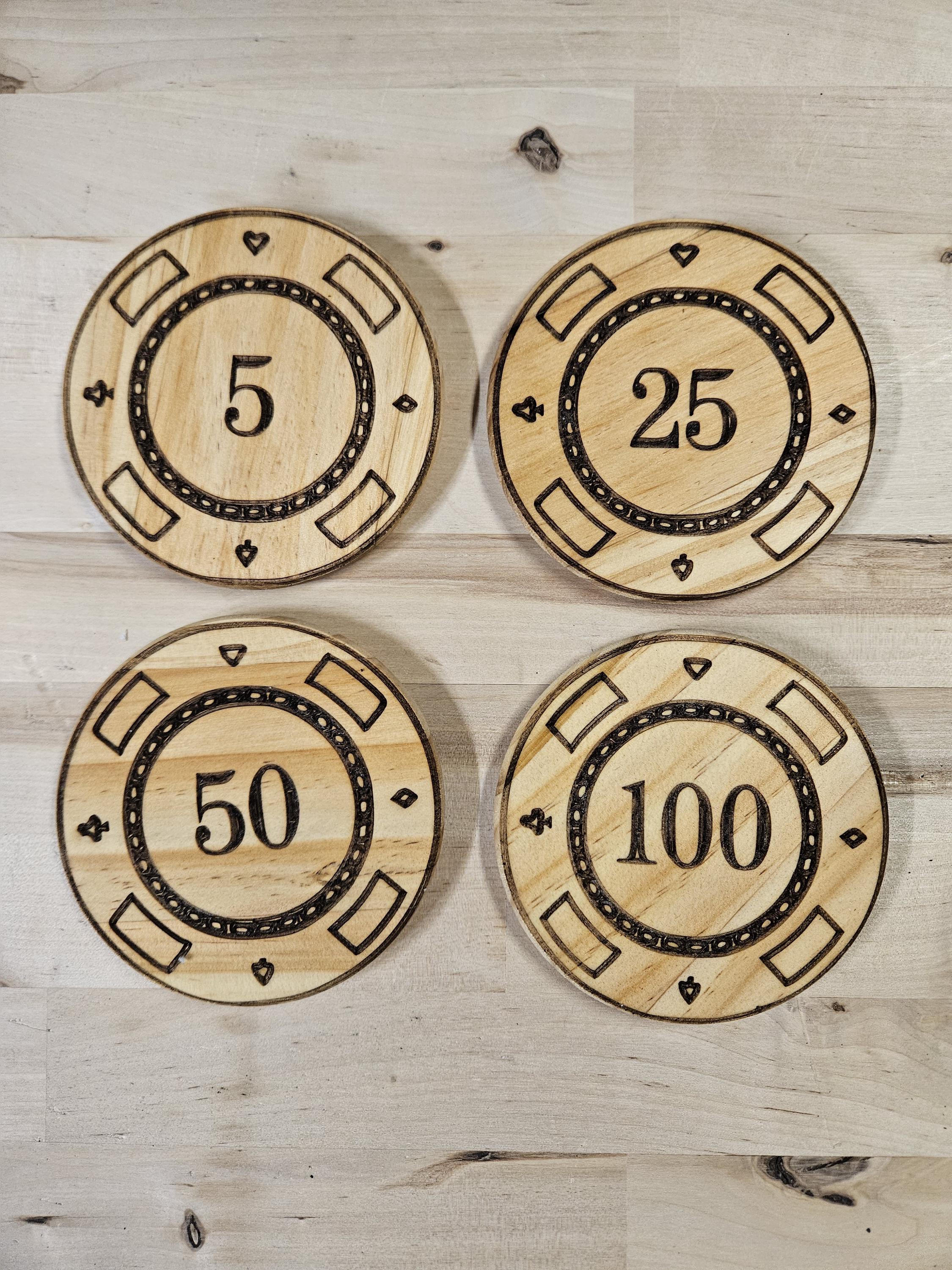 Custom Wooden Coasters – Laser Engraved Drink Coasters – Rustic Barware Home Décor