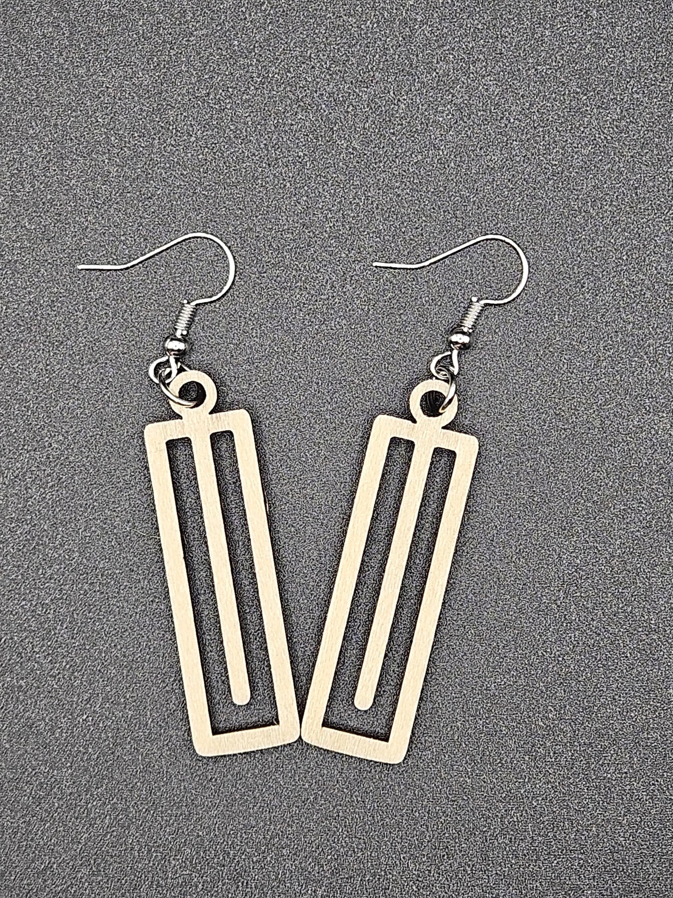 Custom Wooden Earrings Personalized Laser Cut Lightweight Handmade Jewelry Gift for Her
