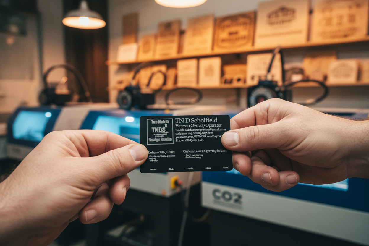 Custom Laser Engraved Aluminum Business Cards – Professional Metal Cards