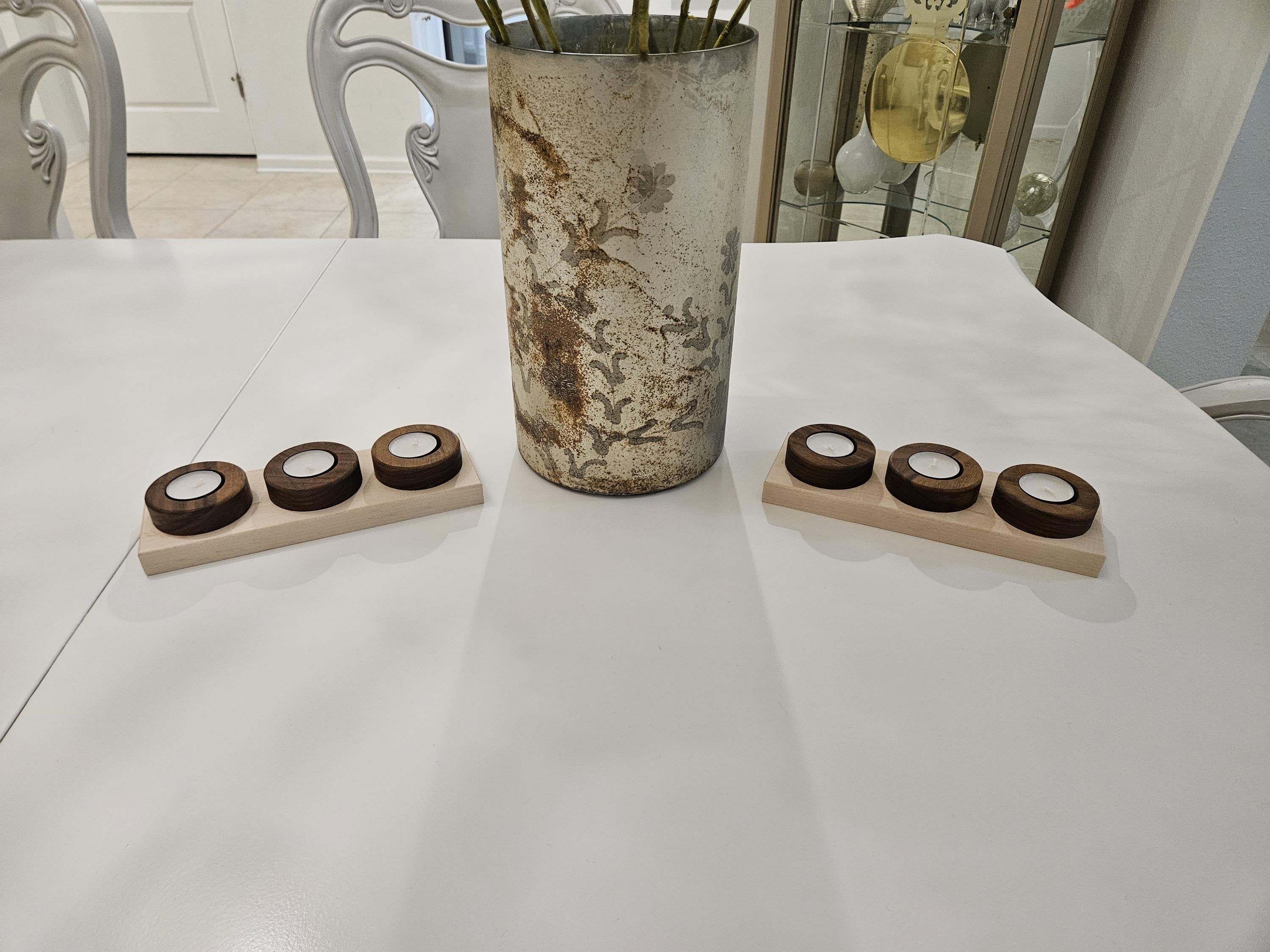 Triple Tea Light Candle Holder