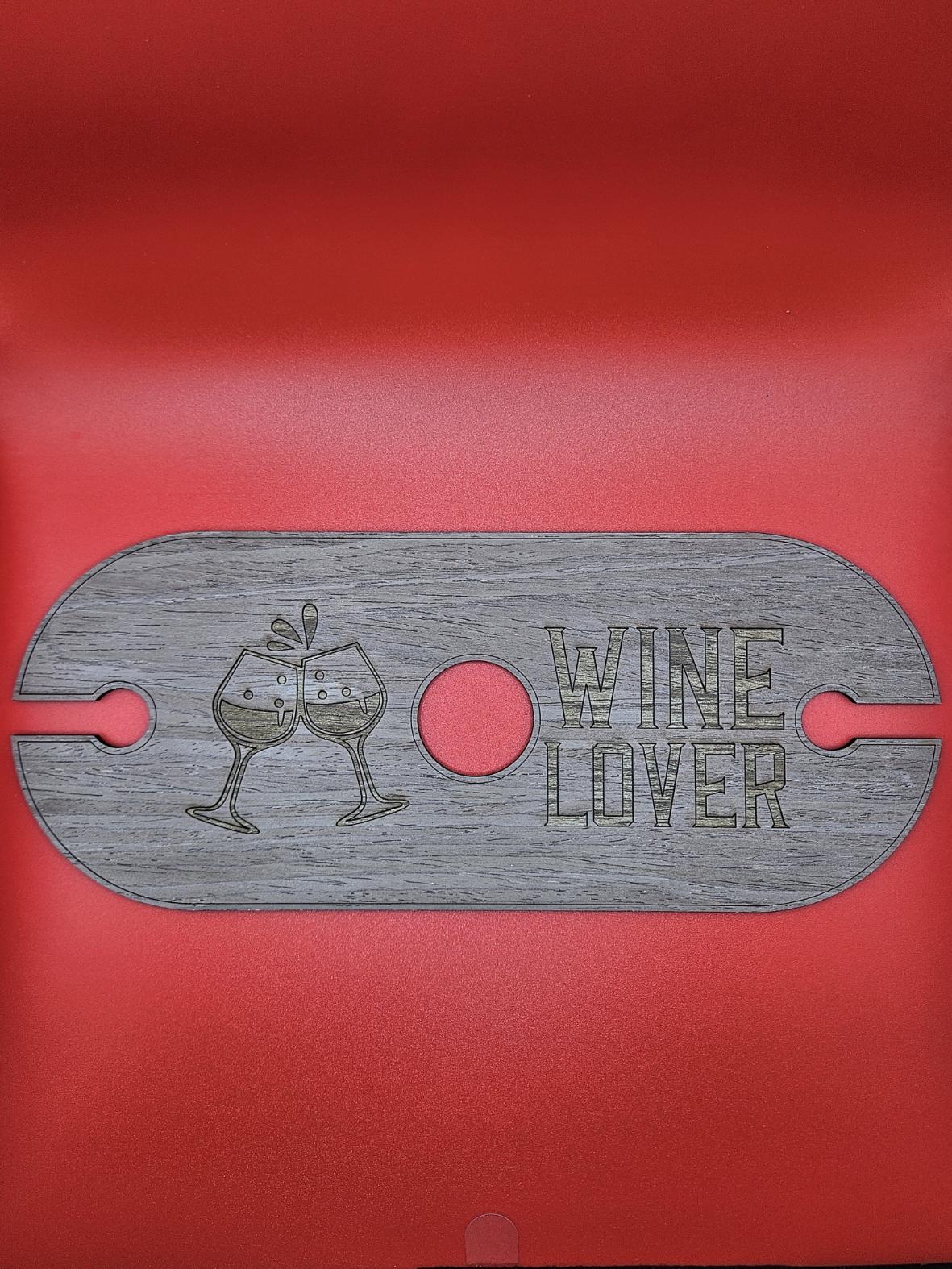 Custom Wooden Wine Caddy – Basswood or Walnut, Holds Two or Four Glasses