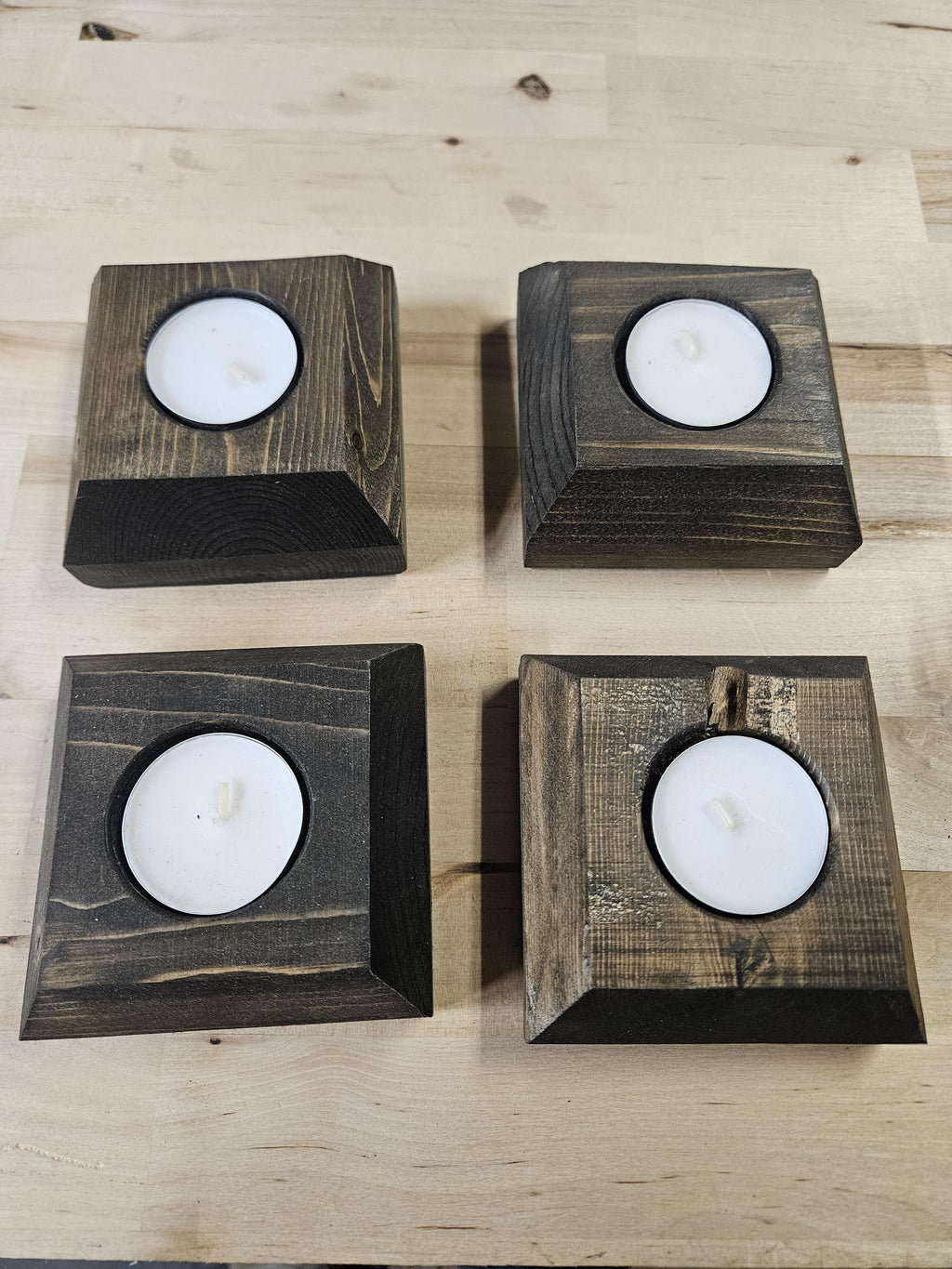 Rustic Tea Light Candle Holder