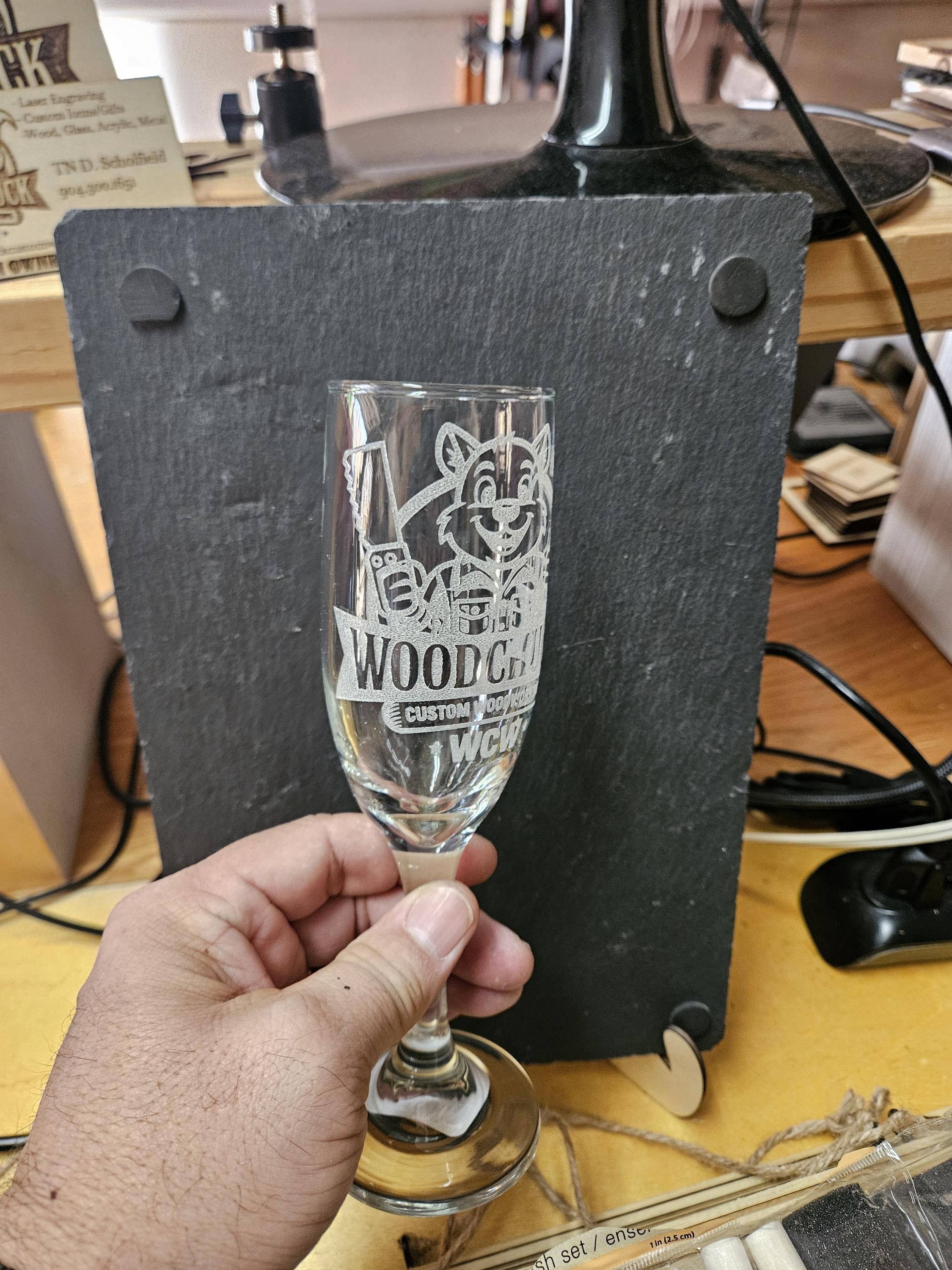Custom Glass Etching - Laser Engraving