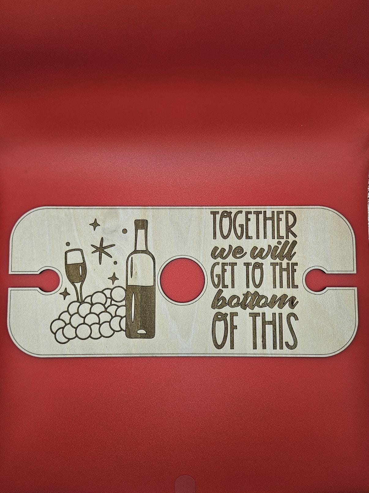 Custom Wooden Wine Caddy – Basswood or Walnut, Holds Two or Four Glasses