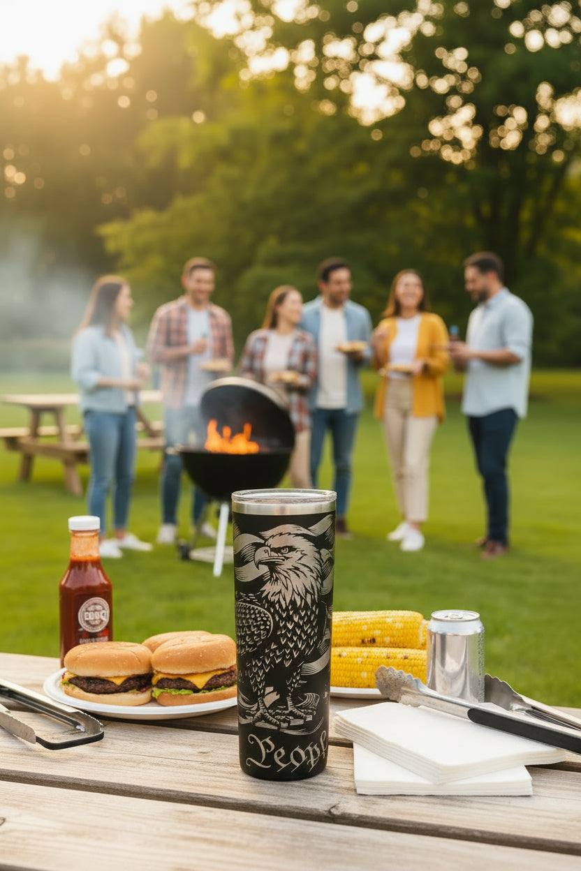 20oz Skinny Tumbler – Patriotic, Golf, Dad, Mom, Motivational, Zodiac Designs