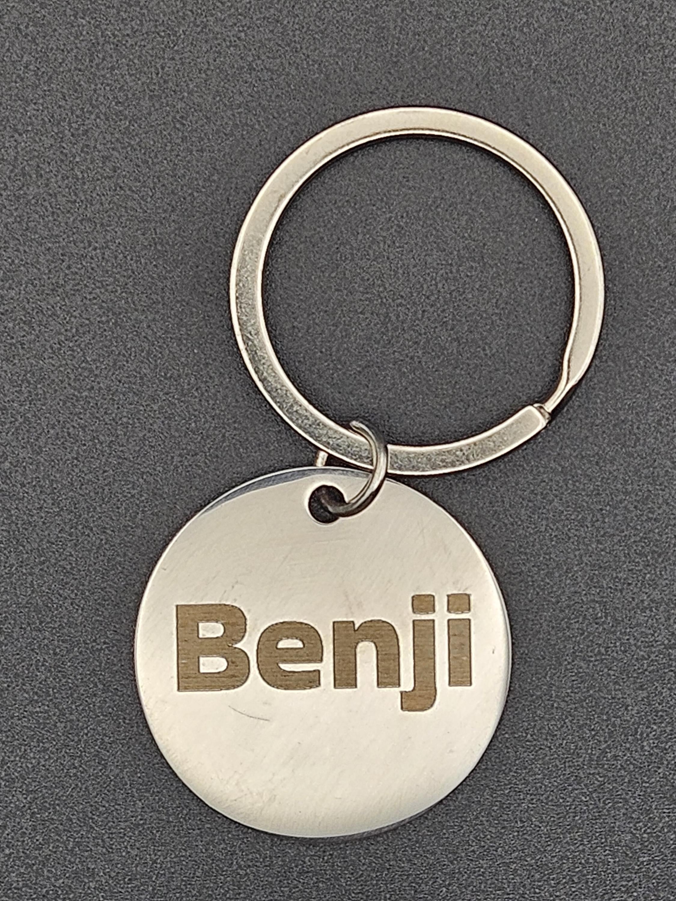 Custom Stainless Steel Pet ID Tag – Laser Engraved Name & Phone Number Collar Charm