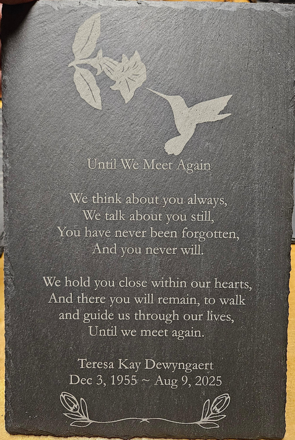 Custom Slate Plaques