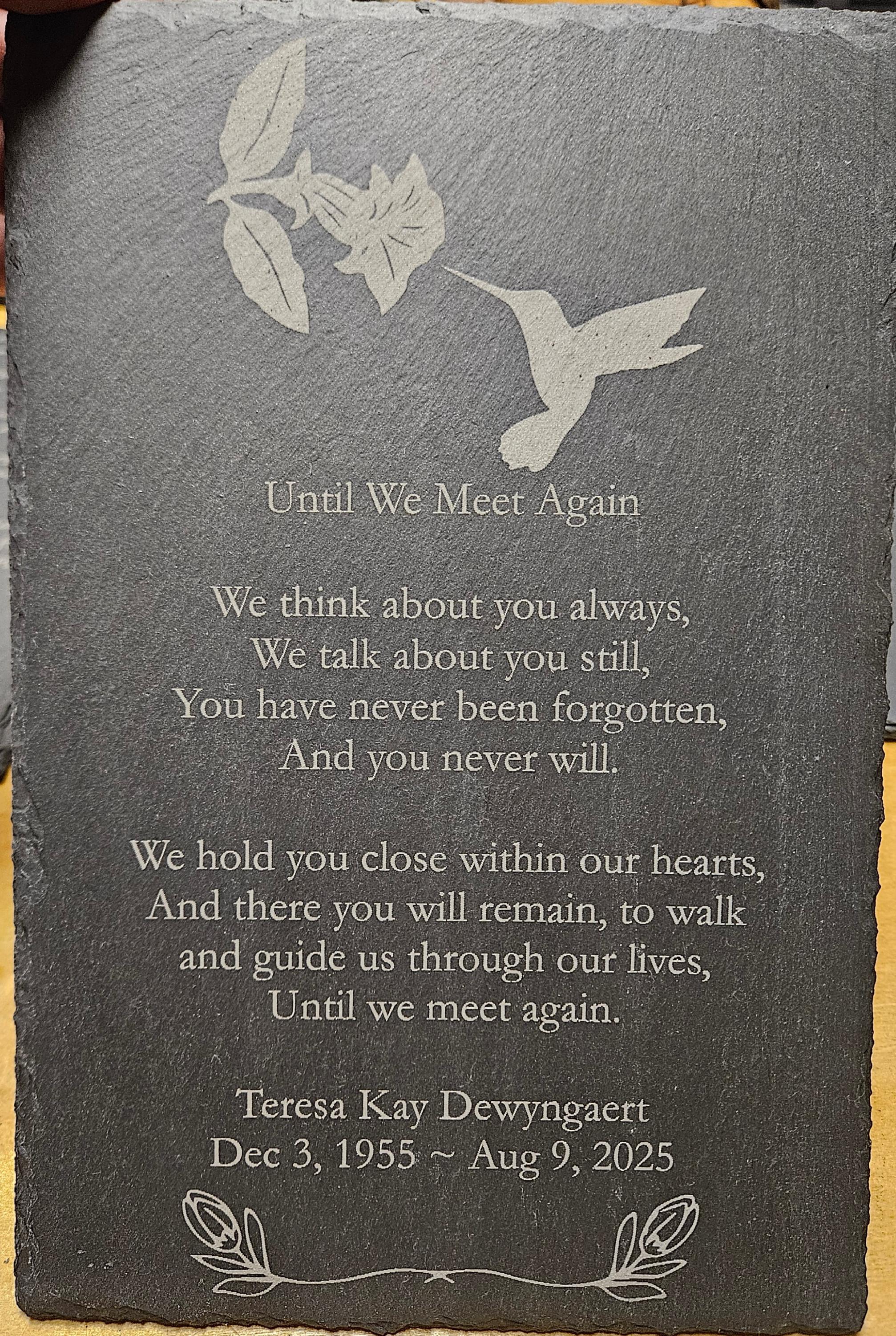 Custom Slate Plaques