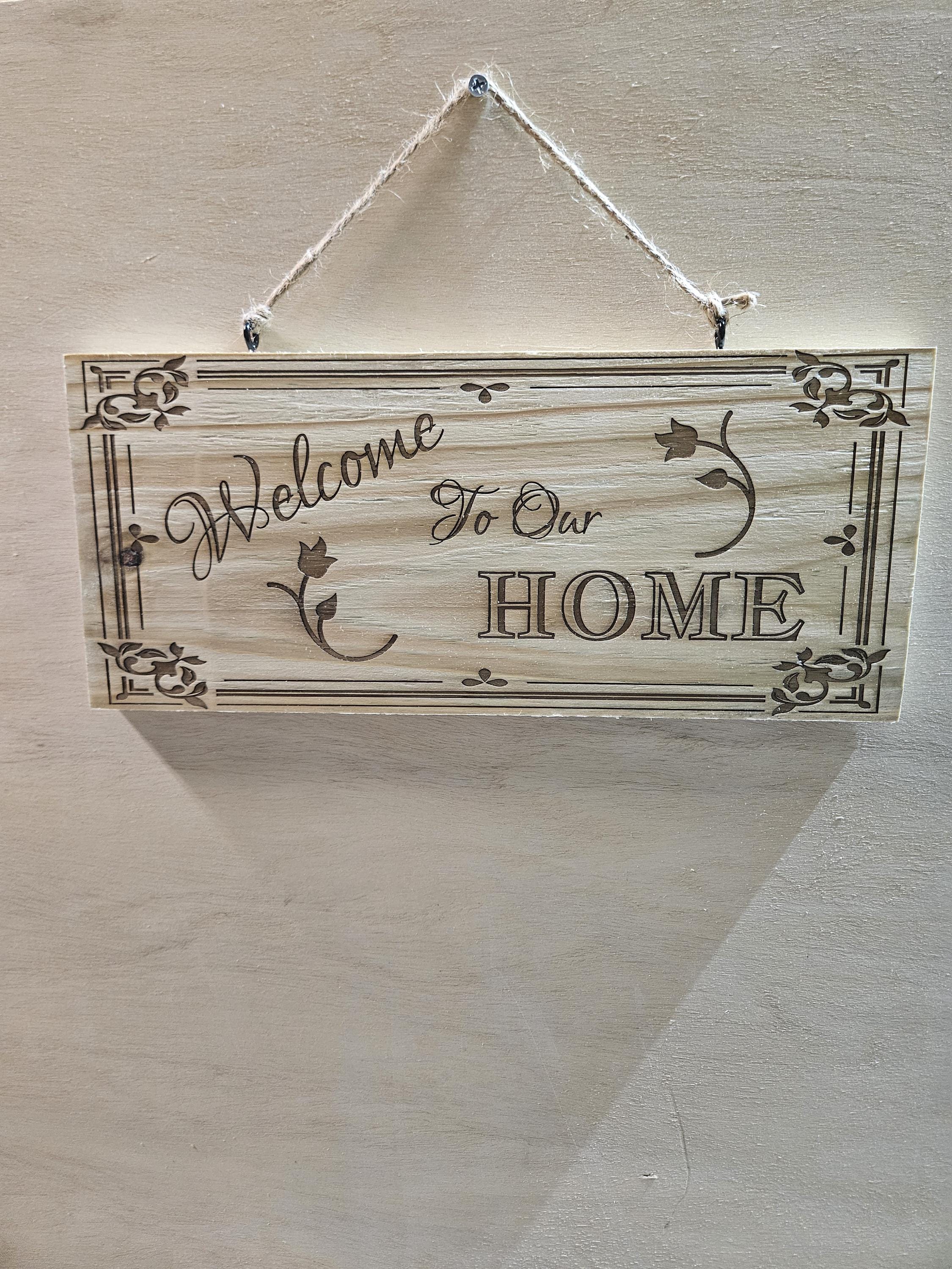 Custom Cedar Wood Sign, Laser Engraved Rustic Home Décor, Family Name Porch Sign