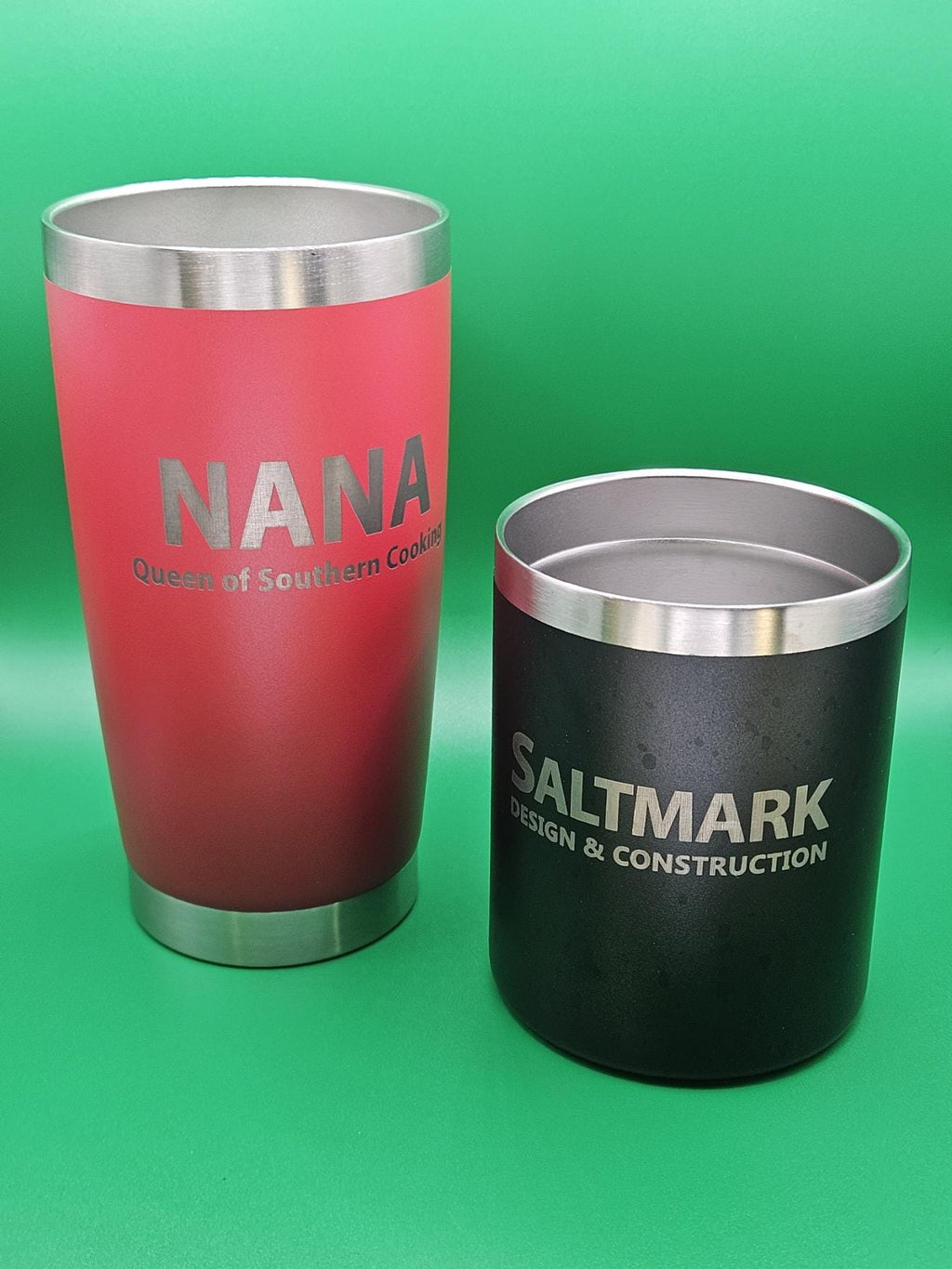 Custom Laser Engraved Tumblers – Personalized 12 oz & 20 oz Stainless Steel Cups