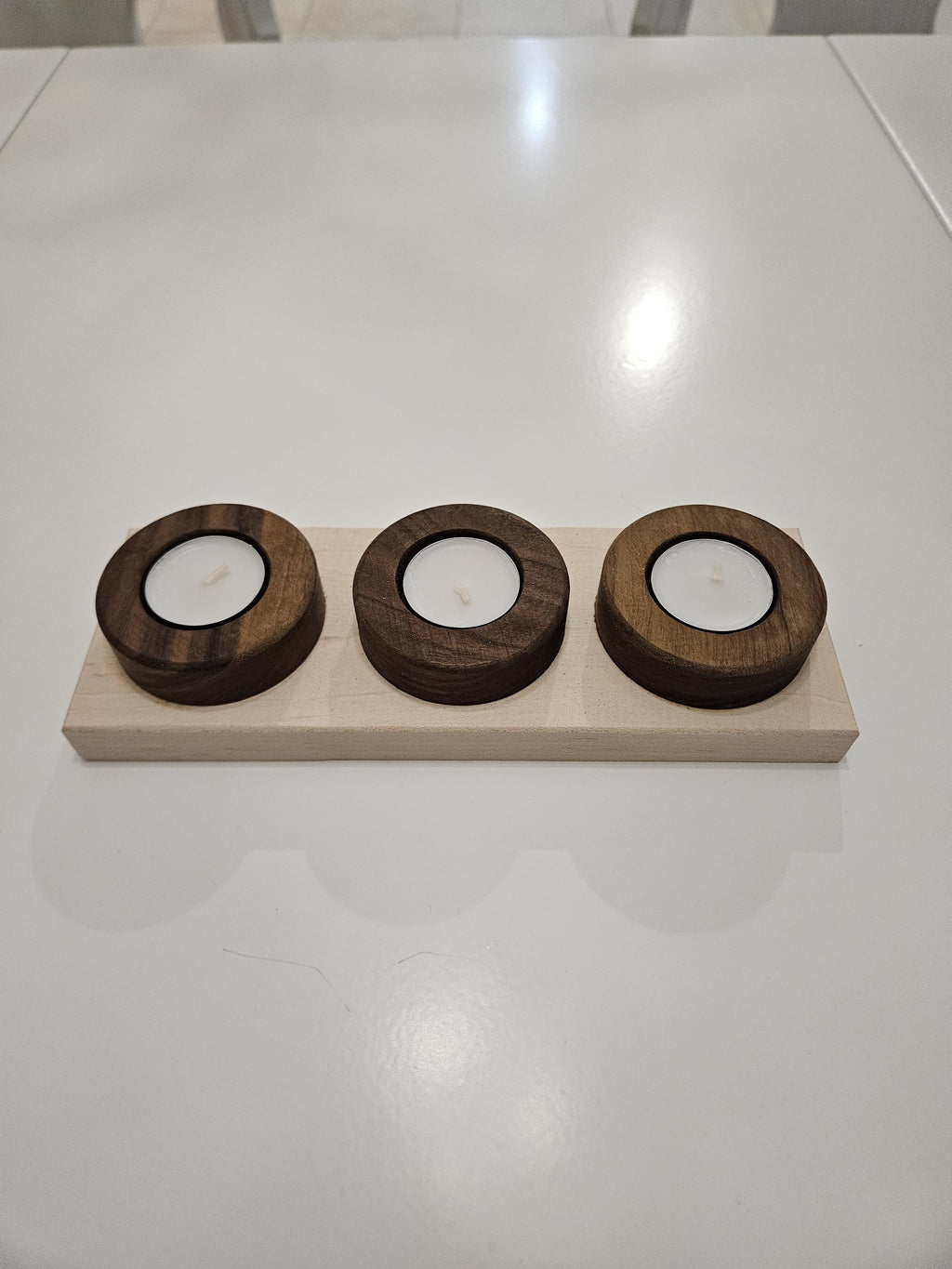 Triple Tea Light Candle Holder