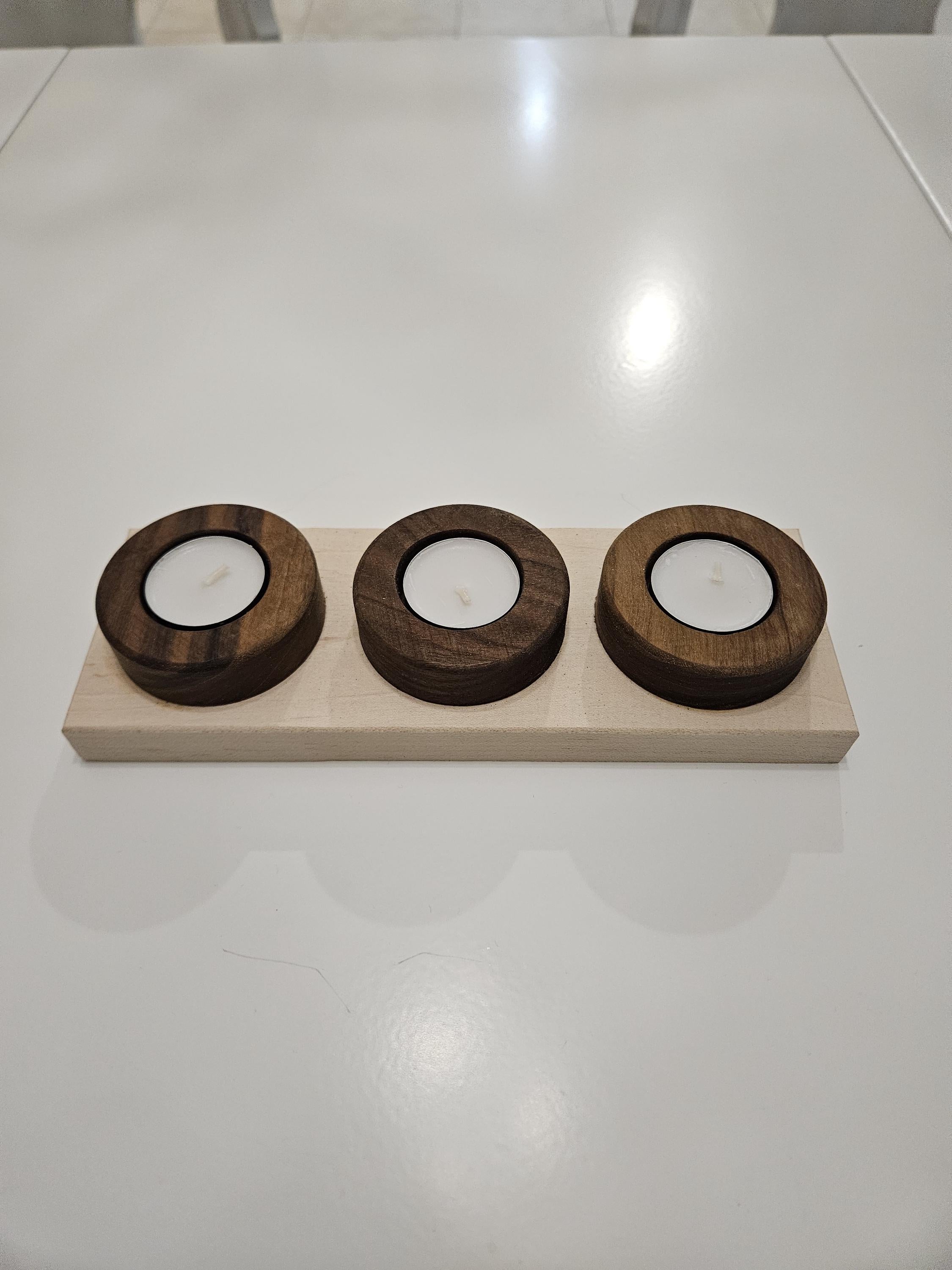 Triple Tea Light Candle Holder